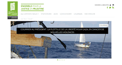 Desktop Screenshot of plateforme-palestine.org